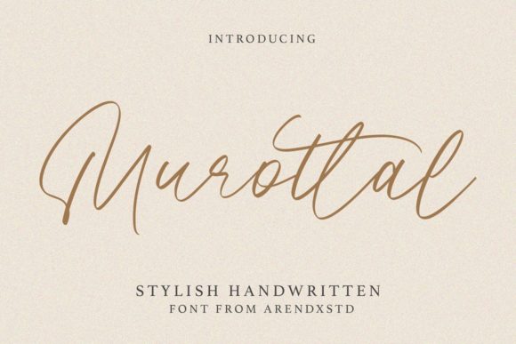 Discover Murottal: A Charming Handwritten Font for Editorial Design