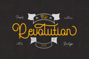 Discover The Revolution: A Nostalgic Script Font for Modern Publishing