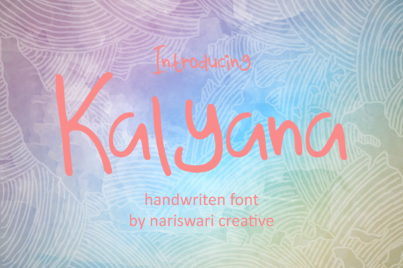 Explore Kalyana: A Handwritten Font for Creative Campaigns