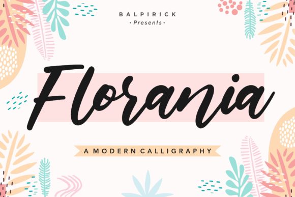 Florania: A Handwritten Font for Creative Web Design