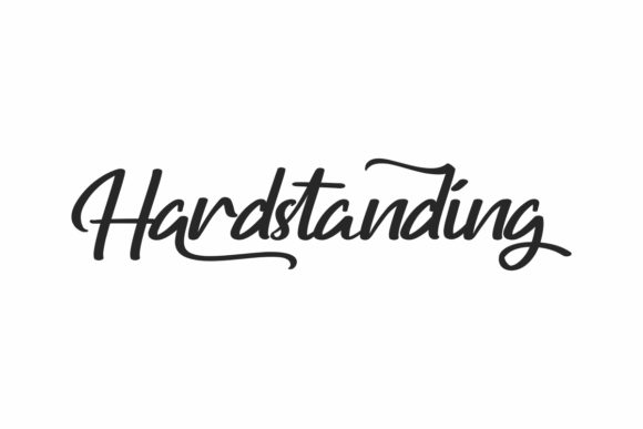 Hardstanding: A Handwritten Font for Elegant Web Design