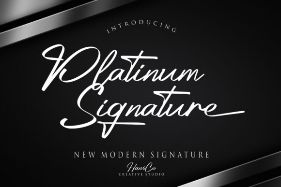 Platinum: A Bold and Stylish Script Font for Crafters