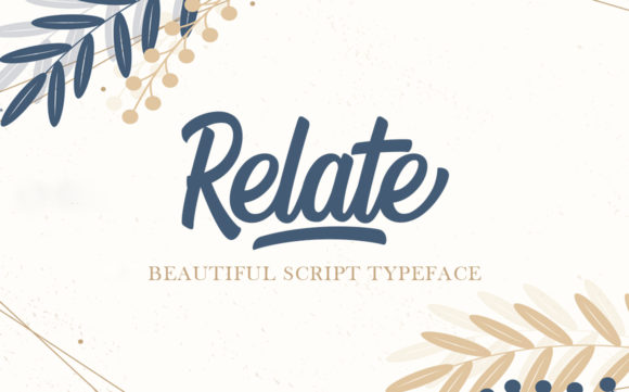 Relate: A Modern and Elegant Handwritten Font for Web Design
