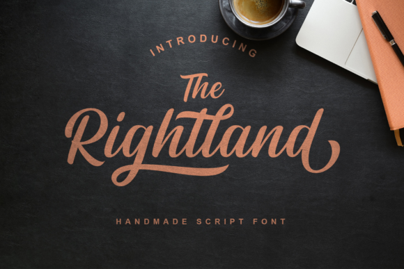 Rightland: A Modern Handwritten Font for Web Design