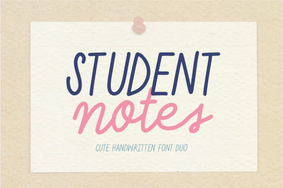 Student Notes: A Handwritten Font for Engaging Editorial Design