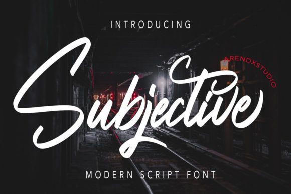 Subjective: A Handwritten Font for Editorial Elegance