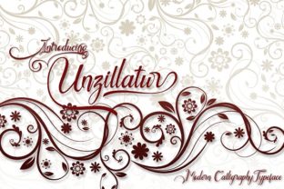 Unzillatur: A Modern Script Font for Editorial Charm